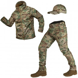 Костюм софтшелл тактичний мембранний куртка, штани та бейсболка Camotec™ Stalker Vent SoftShell