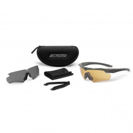 Окуляри захисні балістичні ESS® Crossbow Stealth Olive- 2 лінзи Hi-Def Bronze, Smoke Gray