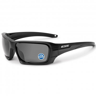 Окуляри захисні балістичні з поляризаційною лінзою ESS® Rollbar Black - Polarized Mirrored Gray Окуляри захисні балістичні з поляризаційною лінзою ESS® Rollbar Black - Polarized Mirrored Gray